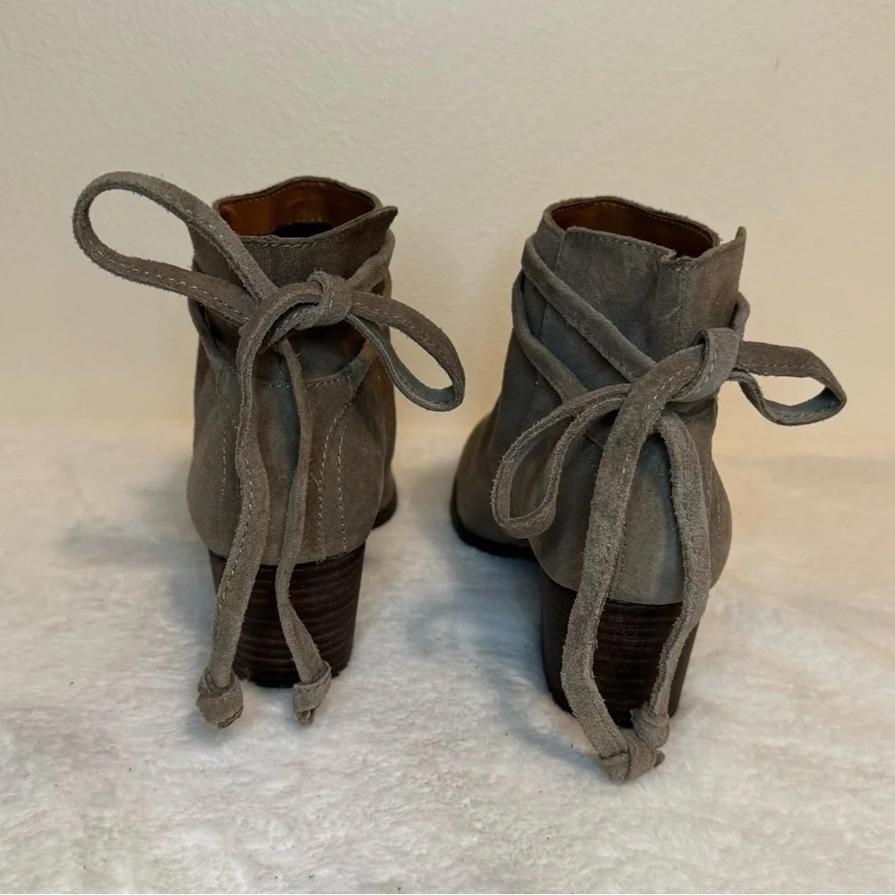 Dolce Vita Tan Suede Leather Ankle Booties Size 10
